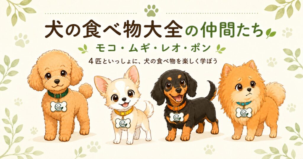 犬の食べ物大全の仲間たち