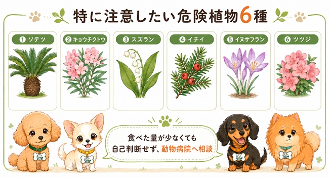 特に注意したい危険植物6種