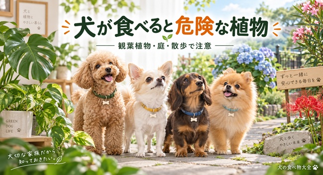 犬が食べると危険な植物　